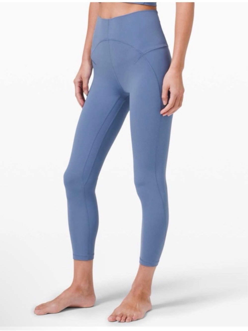 High-Rise Seamless Performance Leggings - Blue